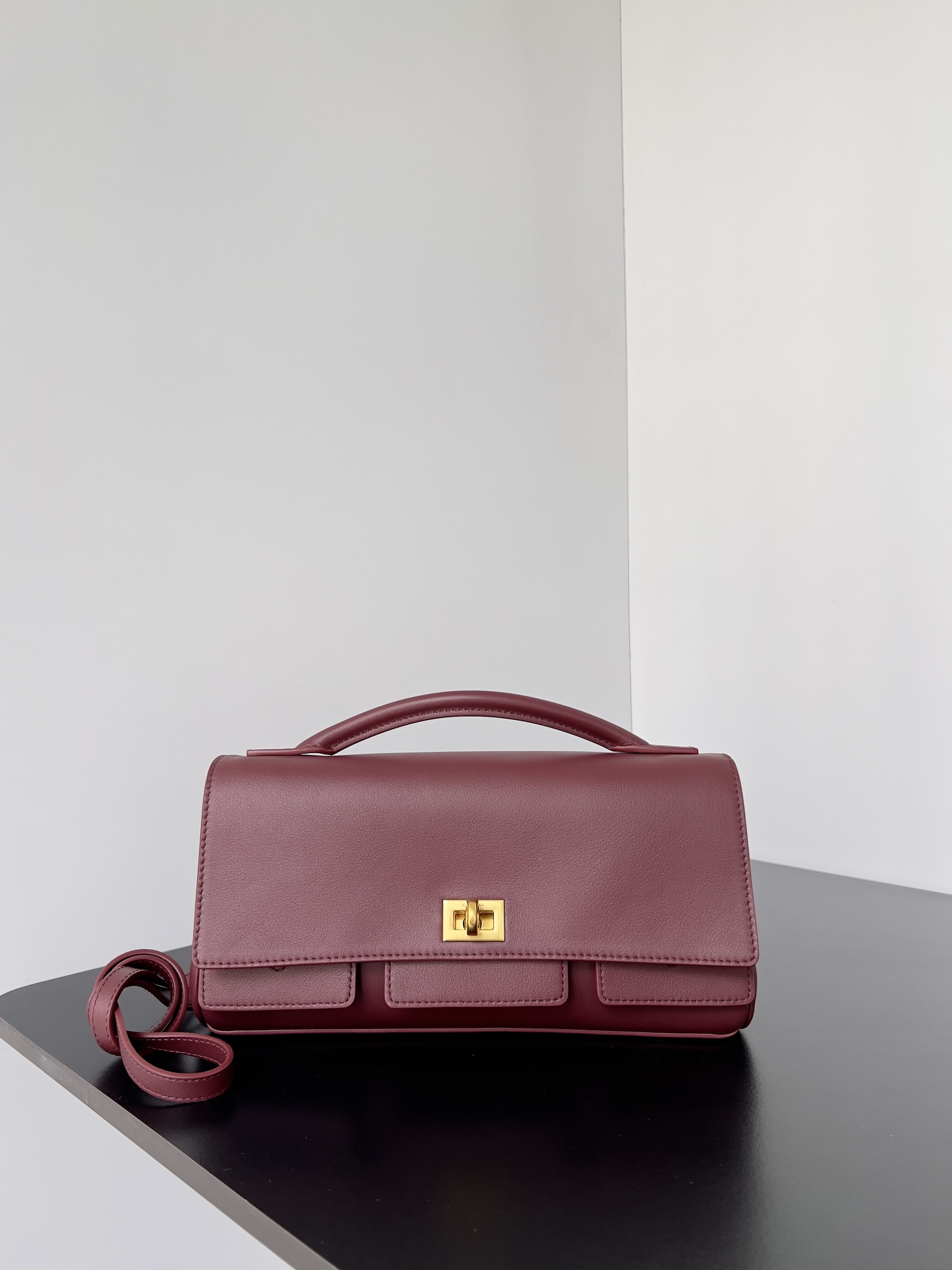 Balenciaga Bel Air Small Clutch On Strap Shoulder Crossbody Bag