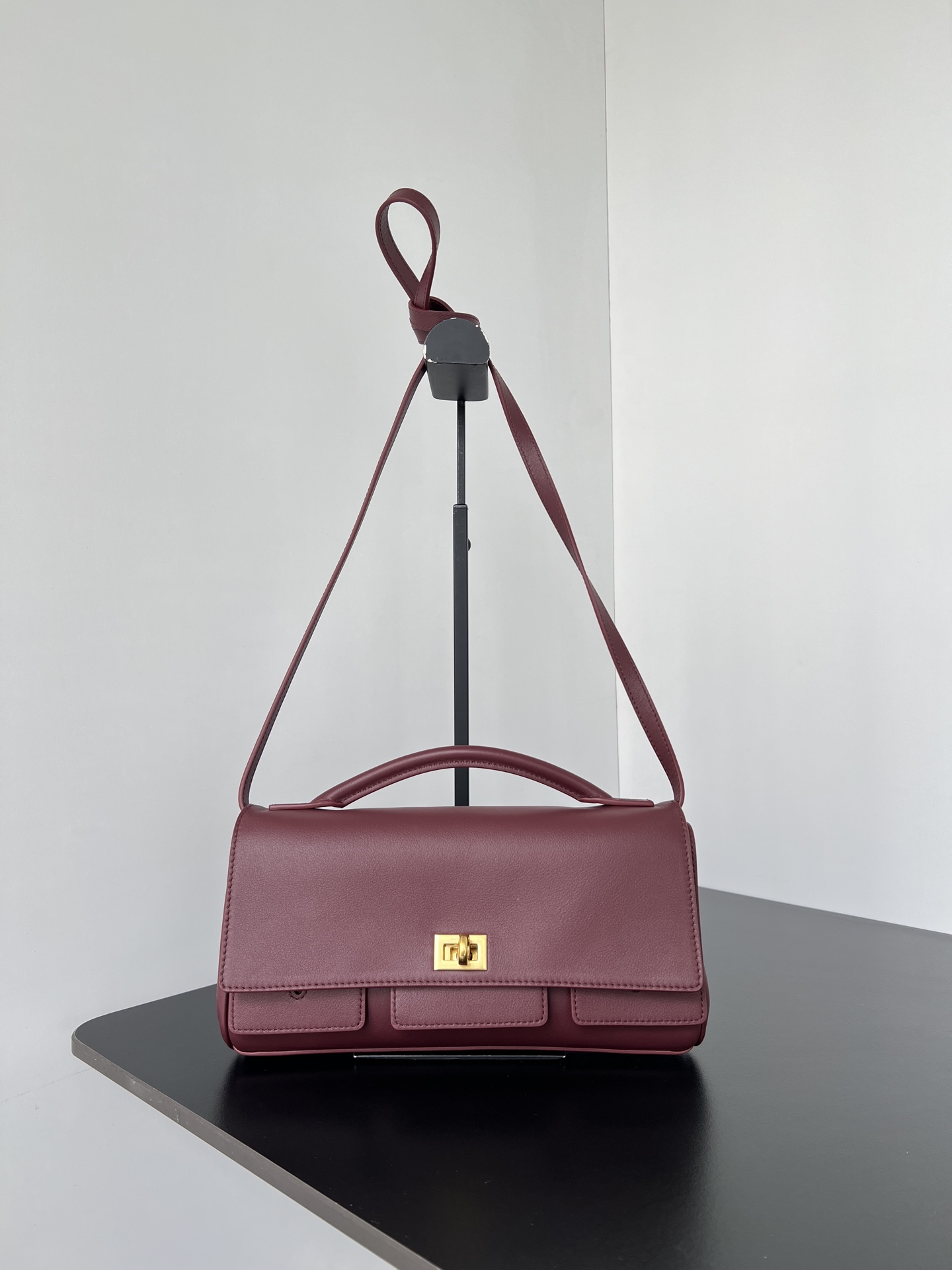 Balenciaga Bel Air Small Clutch On Strap Shoulder Crossbody Bag